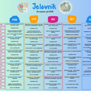 JELOVNIK ZA MJESEC JULI 2025